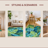 Tropical Multi Color Hallway Runner Use(Blue)