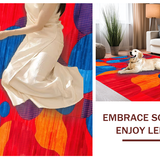 Artful Quirky Textured Arrangement(Red)