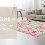 Elegant Beige Garden Motif(Green)