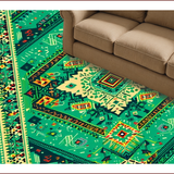 Boho Green Kitchen Non Slip(Green)