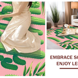 Vibrant Earthy Toned Floral Geometry(Green)