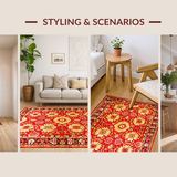 Chic Modern Floral Aesthetic(Red)