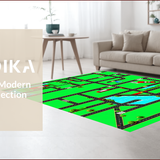 Playful Cityscape Road Map(Green)