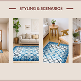 Modern Blue Hygge Boys Shaggy(Blue)