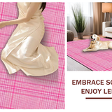 Modern Geometric Pink Checkered Style(Pink)