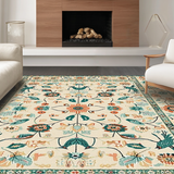 Delicate Bird and Flower Fusion(Beige)