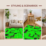 Contemporary Lush Green Motif(Green)