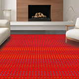 Modern Cheerful Circle Motif(Red)