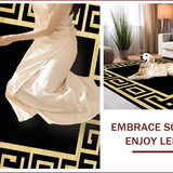 Chic Black Geometric Elegance(Gold)