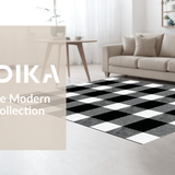 Modern Farmhouse Plaid Accent(Black)