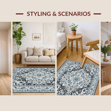 Contemporary Textured Geometric Fusion(Blue)