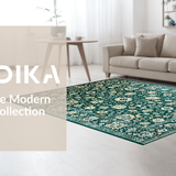 Artful Distressed Ogee Design(Blue)