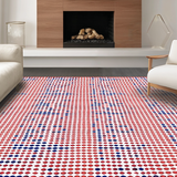Lively Retro Circular Design(Red)