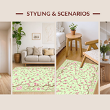 Whimsical Nature Inspired Bloom Motif(Beige)