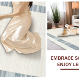 Modern Blue Stripe Visual(Beige)