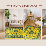 Chic Vintage Symmetrical Design(Yellow)