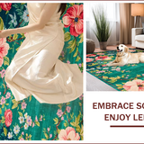 Maximalist Green Floral Elegance(Green)