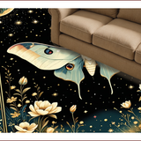 Mystical Celestial Floral Motif(Black)