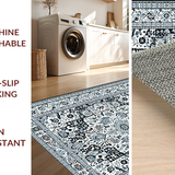 Contemporary Textured Geometric Fusion(Blue)