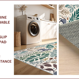 Ultra Soft Area Rug, Non Slip, Stain Resistant, Washable Area Rugs for Living Room, Bedroom, Soft Modern Jungle Print Nursery Rug(Ivory) - ODIKA