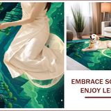 Playful Cartoonish Space Theme Decor(Green)