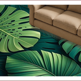 Quirky Green Plant Motif Design(Green)