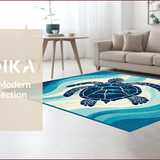 Chic Coastal Sea Turtle Motif(Blue)