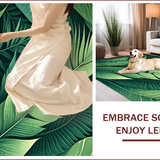 Tropical Leaf Velvet Elegance(Green)