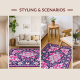 Trendy Botanical Geometric Fusion(Purple)