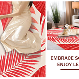 Contemporary Bold Leaf Motif(Red)