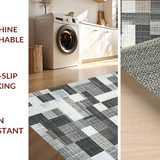 Modern Black And White Door Mat(Gray)