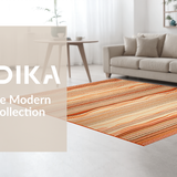 Abstract Wavy Ethnic Motif(Beige)