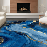 Sophisticated Gold Accented Design(Blue)