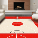 Vibrant Colorful Athletic Motif(Red)