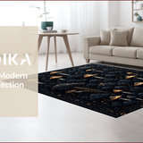 Boho Hallway with Rubber Backing(Black)