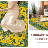 Whimsical Floral Medallion Delight(Yellow)