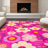 Lively Modern Floral Statement(Pink)