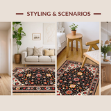 Artful Vibrant Petal Arrangement(Black)