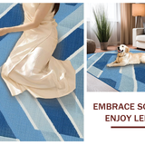 Vibrant Coastal Inspired Geometric Motif(Blue)