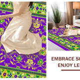 Luxurious Multi Color Geometric Motif(Purple)