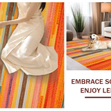 Lively Multicolor Woven Texture(Orange)