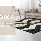 Sophisticated Black and Beige Tiling(Black)