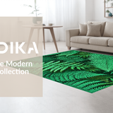 Charming Vibrant Floral Motif(Green)