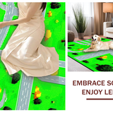 Whimsical Plane Pathway Visual Appeal(Green)