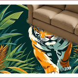 Rustic Green Tropical Motif(Orange)