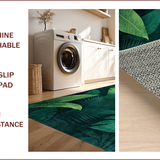 Lush Tropical Leaf Motif(Green)