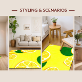 Chic Minimalist Green Leaf Motif(Yellow)