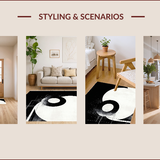Elegant Circular Harmony Design(Black)