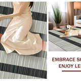 Sleek Minimalist Black and White Motif(Black)