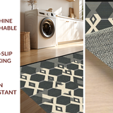 Refined Graphical Diamond Composition(Beige)